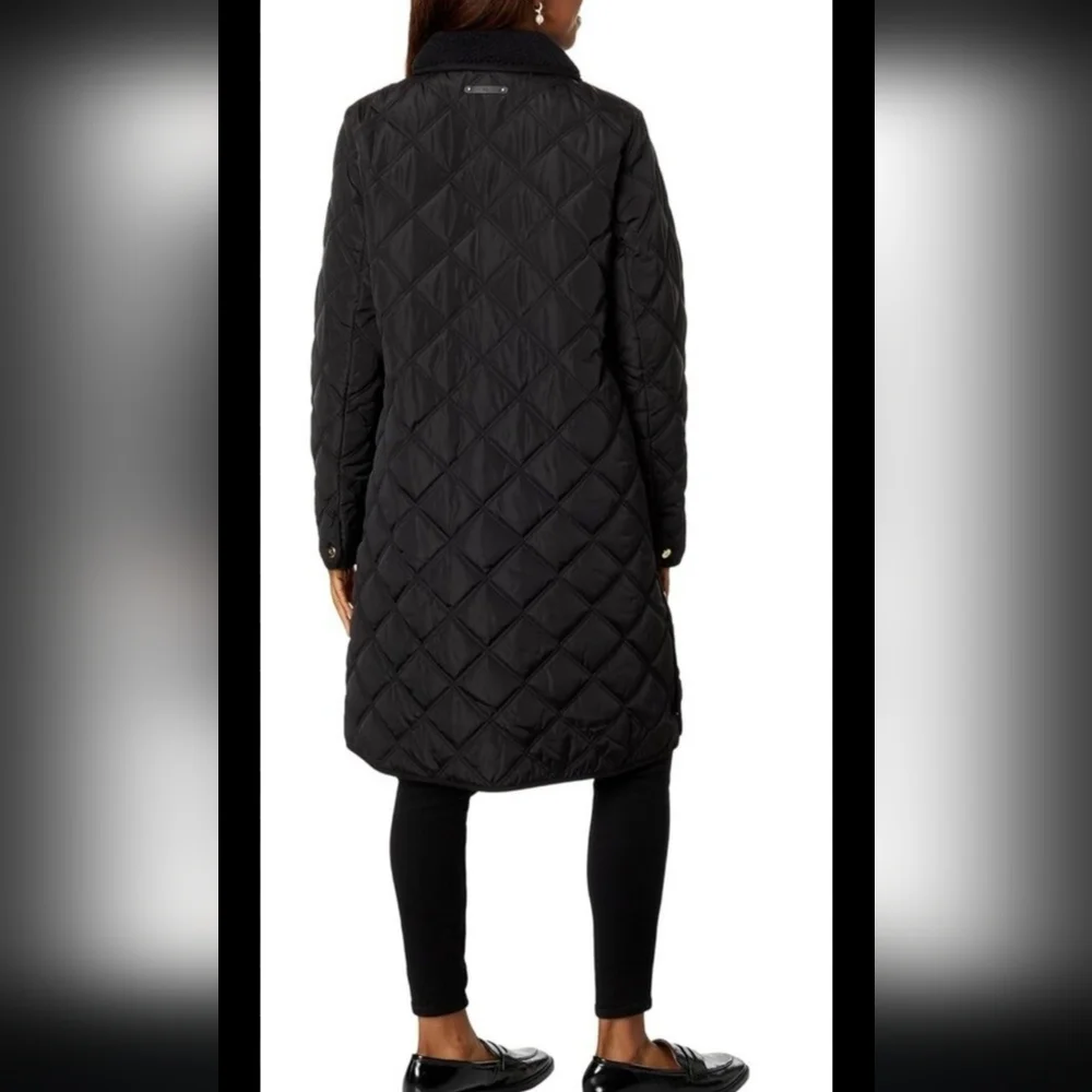 Ralph Lauren Women's Quilted Black Coat‎